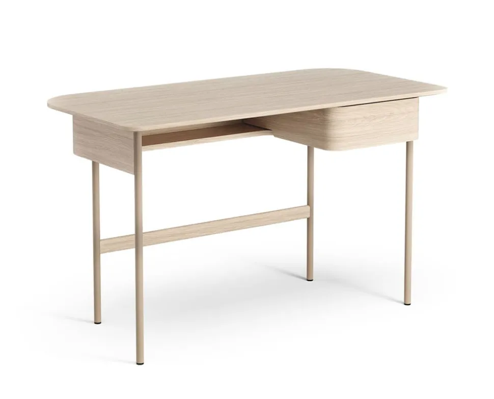 Luna Skrivbord | Låda | Nutmeg/Vitpigmenterad Ek