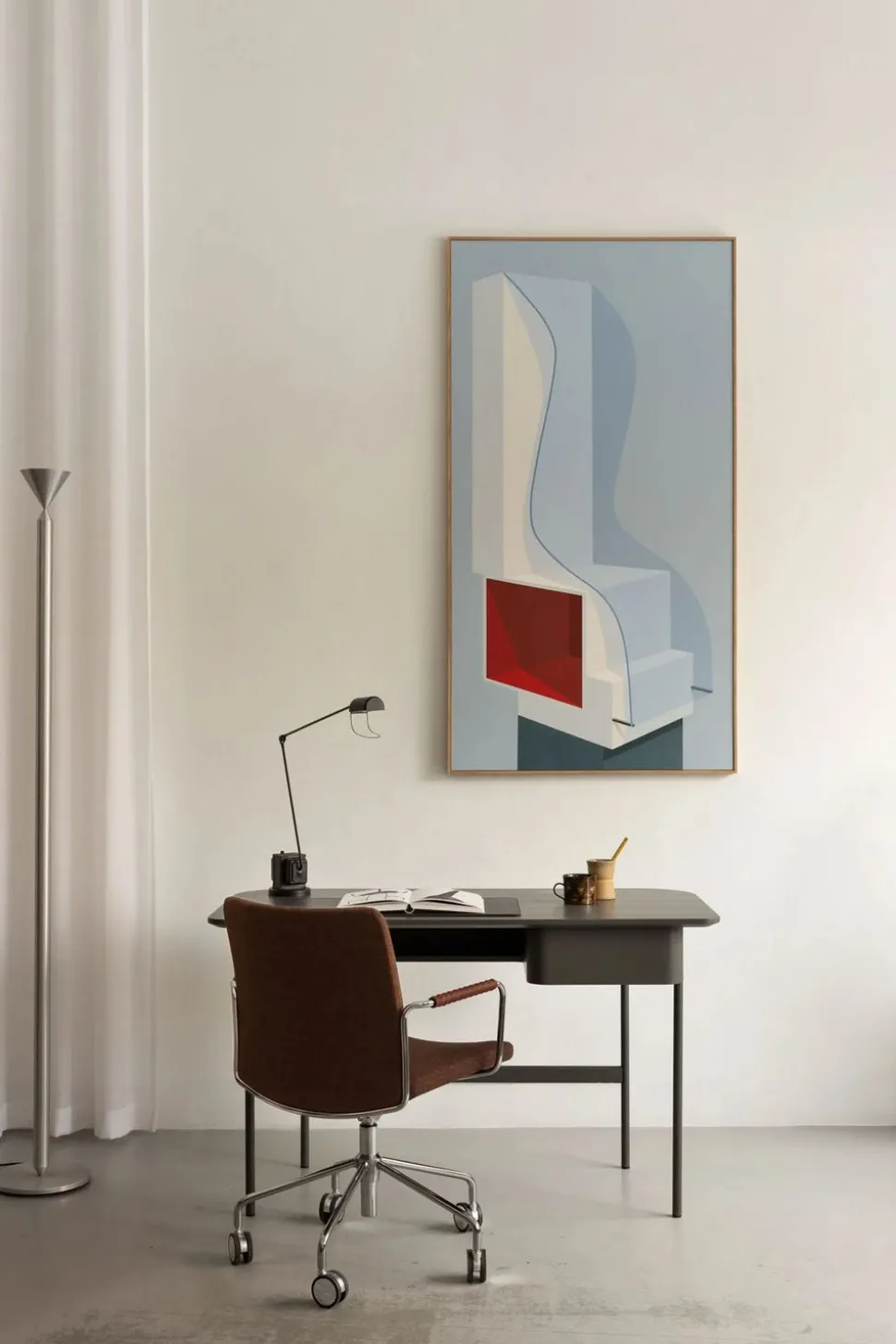 Luna Skrivbord | Låda | Orkangrå