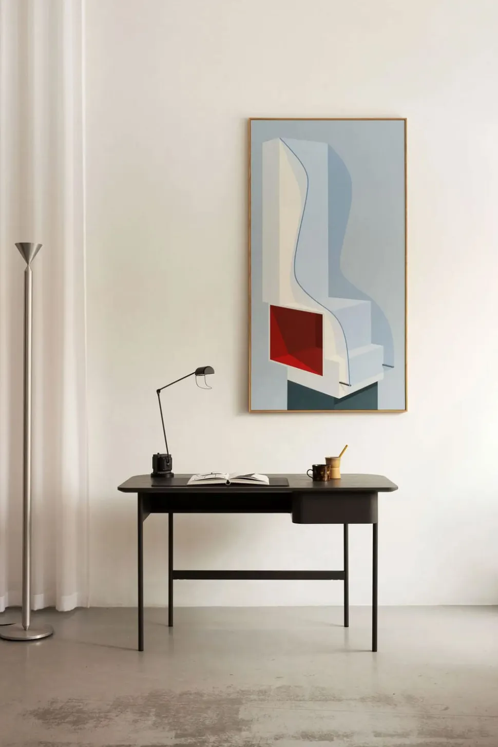 Luna Skrivbord | Låda | Orkangrå