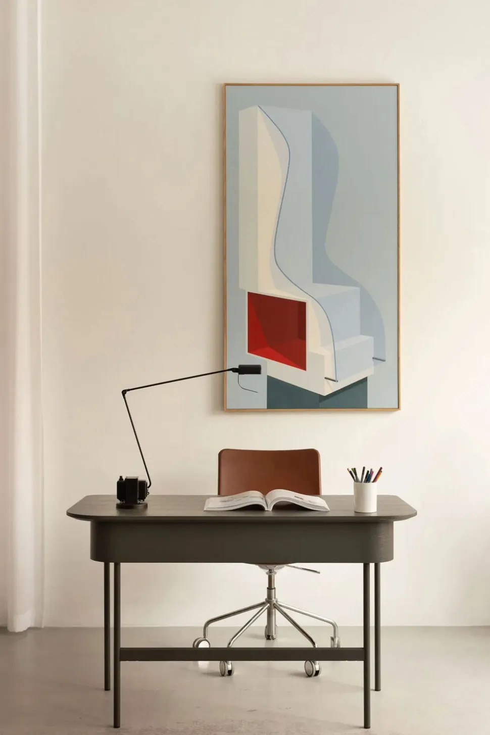 Luna Skrivbord | Låda | Orkangrå