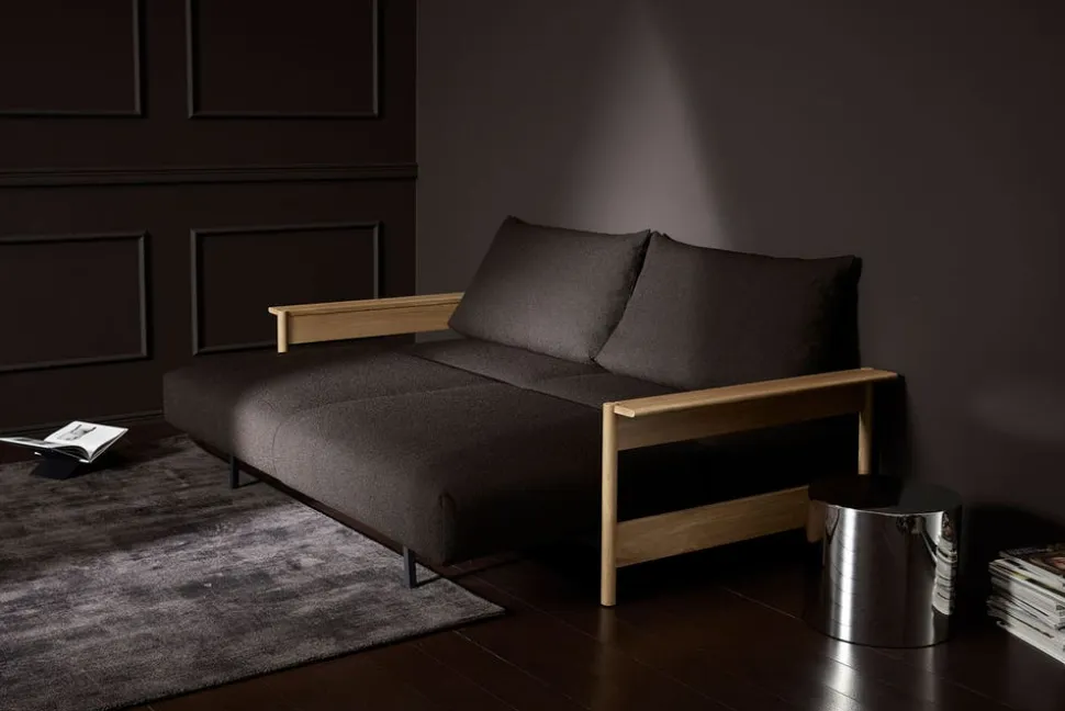 Malloy Wood Bäddsoffa | 155 cm | 358 Taura Chocco