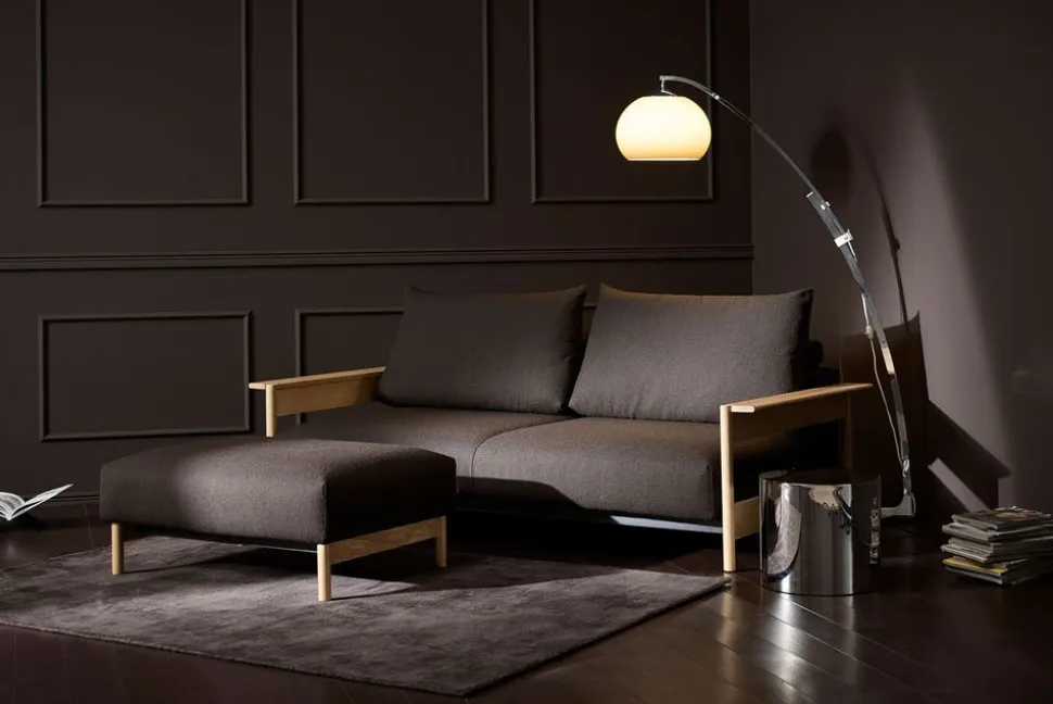 Malloy Wood Bäddsoffa | 155 cm | 358 Taura Chocco
