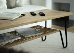 Marcel Soffbord 120x50 cm | Såpad Rustik Ek