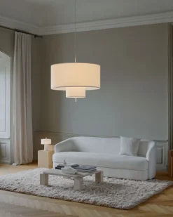 Margin Pendel Ø90 | Vit Canvas