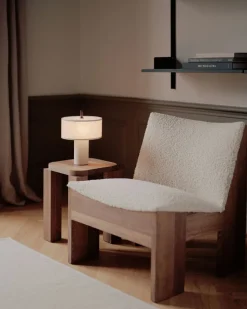 Margin Portabel Lampa | Beige Canvas