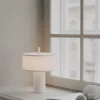Margin Portabel Lampa | Vit Canvas