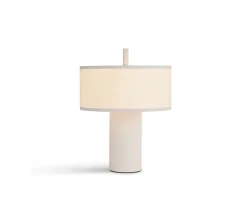 Margin Portabel Lampa | Vit Canvas