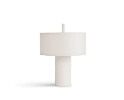 Margin Portabel Lampa | Vit Canvas