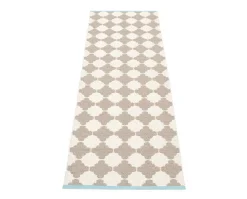 Marre gångmatta Mud Turquoise Stripe 70x150