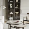 Marsden Soffbord Ø60 | Keramik / Brunlackad Ek