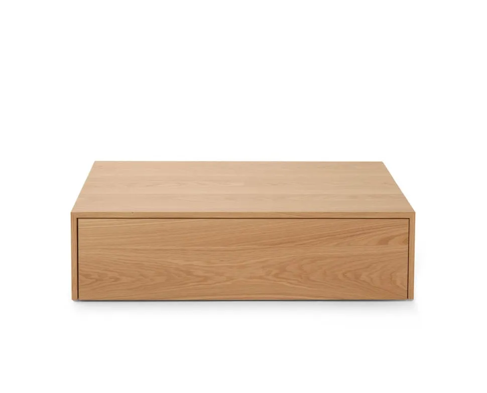 Mass Soffbord Hög med Låda | Ek