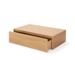Mass Soffbord Hög med Låda | Ek