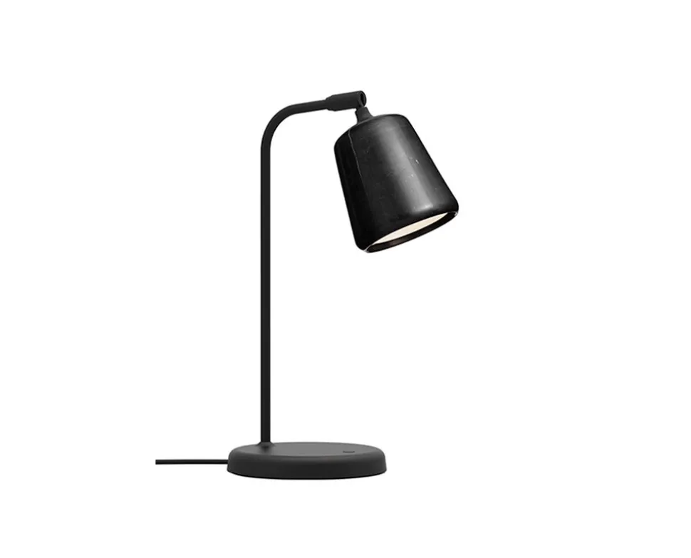 Material Bordslampa Svart marmor