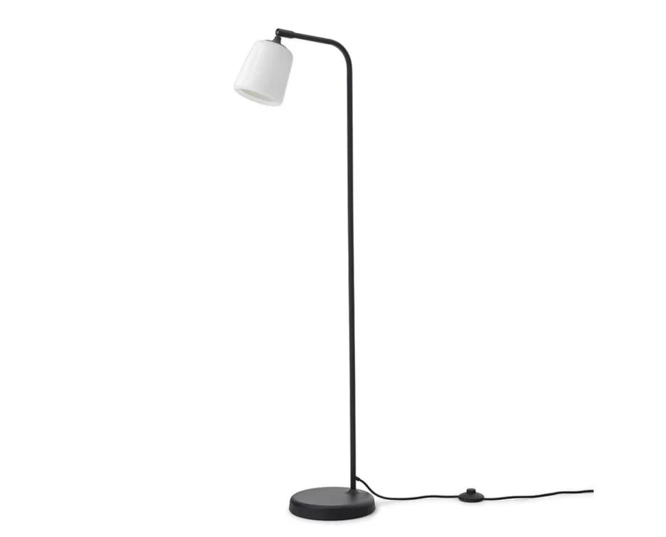 Material Golvlampa | Vitt Opalglas