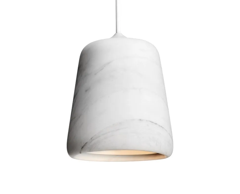 Material Pendel Vit marmor