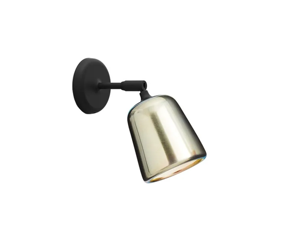 Material Vägglampa Gult stål