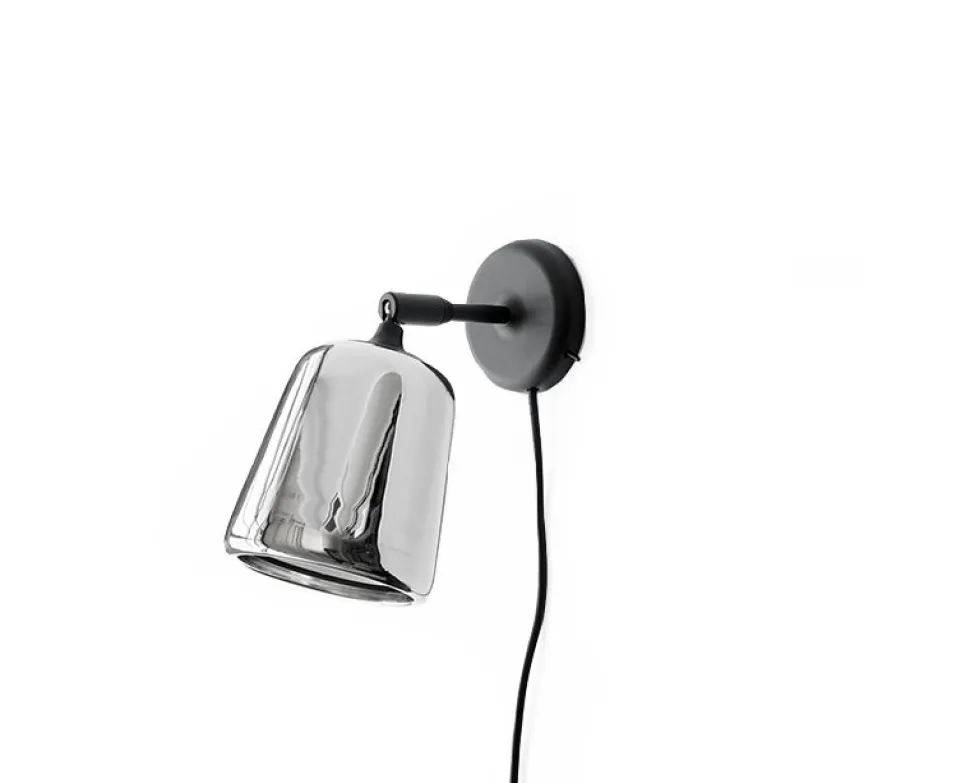 Material Vägglampa Rostfritt stål