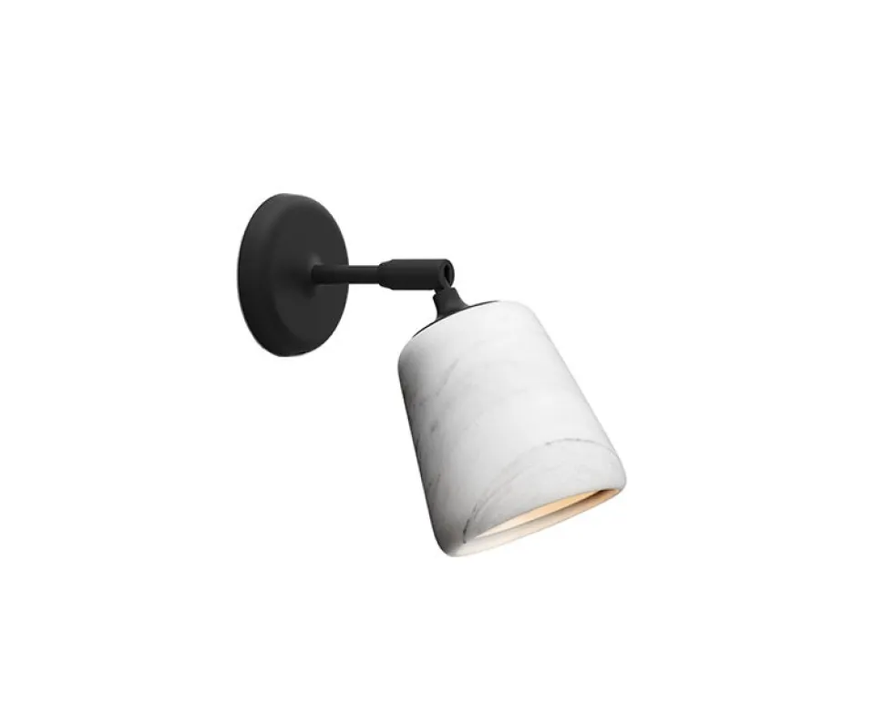 Material Vägglampa Vit marmor