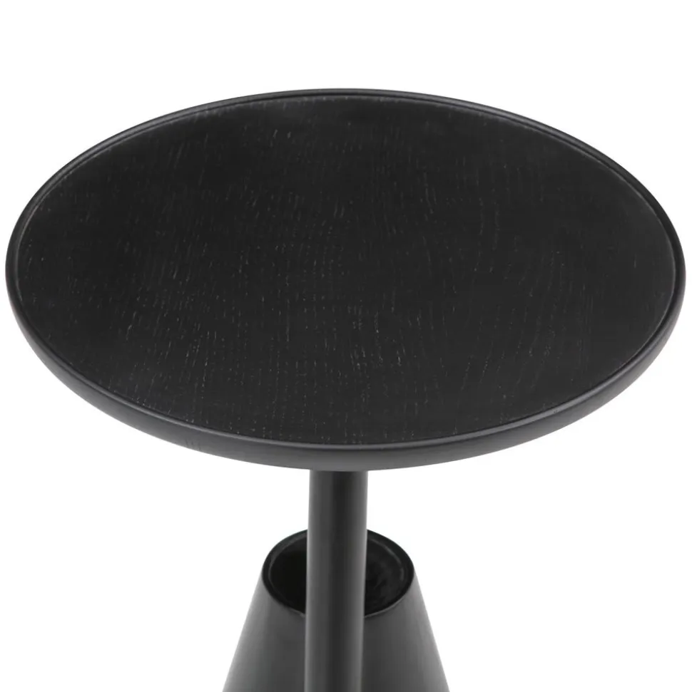 Mate Sidobord Ø38 | Svartbetsad Ek