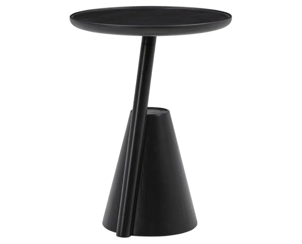 Mate Sidobord Ø38 | Svartbetsad Ek