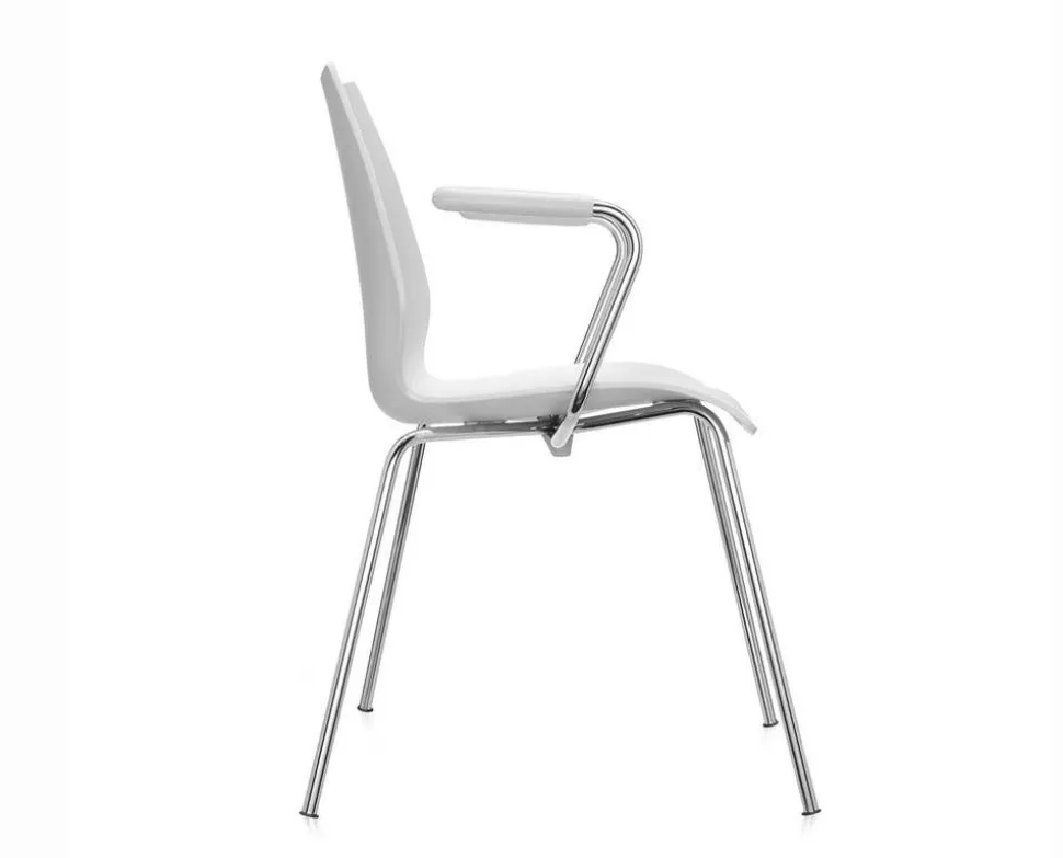 Maui karmstol | 4 kromben | Pale Grey