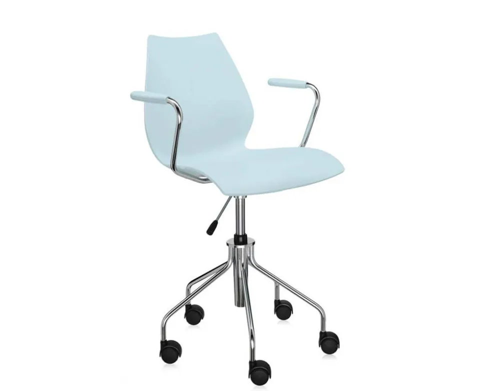 Maui karmstol med hjul | Pale Blue