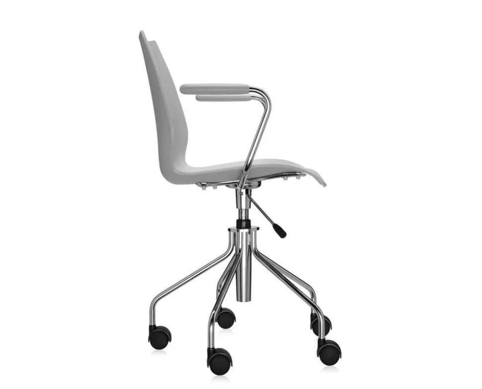 Maui karmstol med hjul | Pale Grey