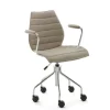 Maui karmstol med hjul | Soft Noma | Beige