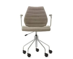 Maui karmstol med hjul | Soft Noma | Beige