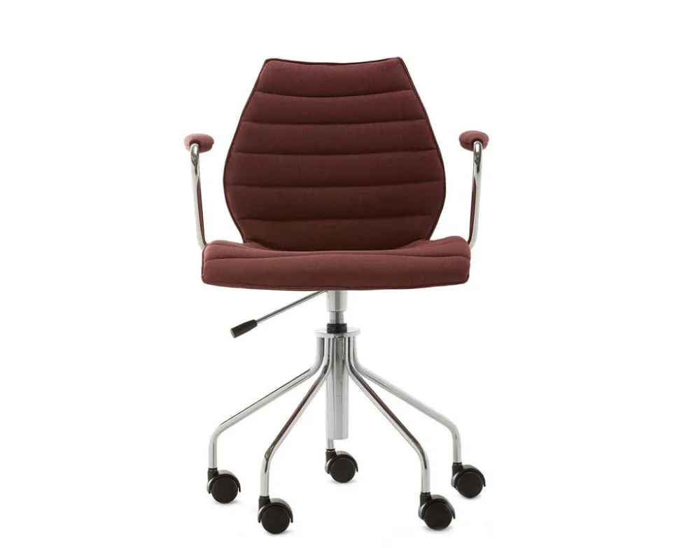 Maui karmstol med hjul | Soft Noma | Brick Red
