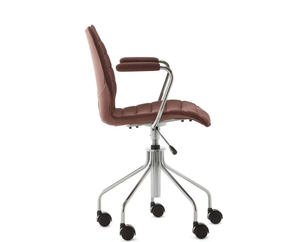 Maui karmstol med hjul | Soft Noma | Brick Red