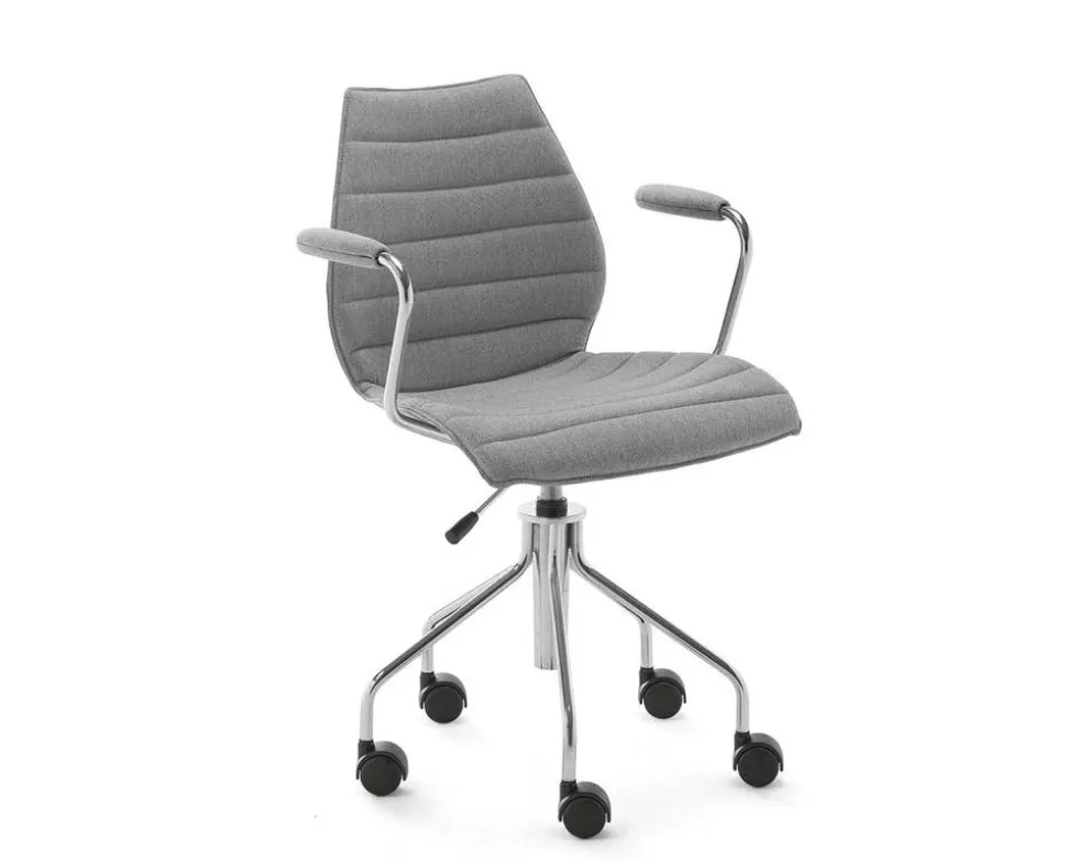 Maui karmstol med hjul | Soft Noma | Grey