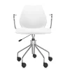 Maui karmstol med hjul | Zinc White