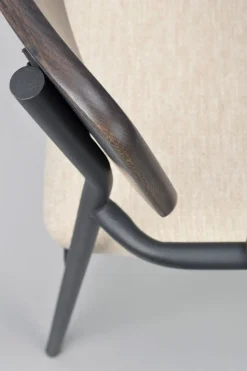 Maymont Karmstol | Brun Ek | Ljusbeige