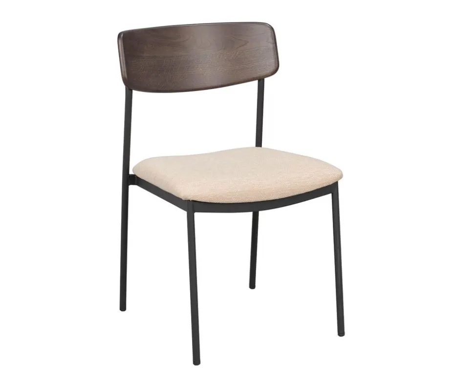 Maymont Stol | Brun Ek | Ljusbeige