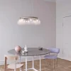 Miira 6 Circular Ljuskrona | Brass/Optic Clear