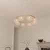 Miira 8 Circular Ljuskrona | Brass/Optic Clear