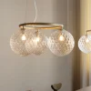 Miira 3 Circular Ljuskrona | Brass/Optic Clear