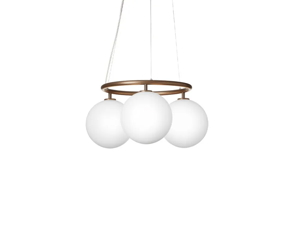 Miira 3 Circular Ljuskrona | Dark Bronze/Opal