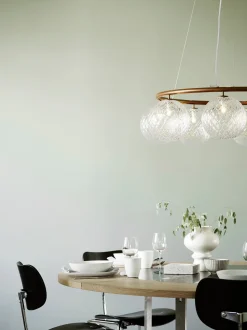 Miira 8 Circular Ljuskrona | Dark Bronze/Optic Clear