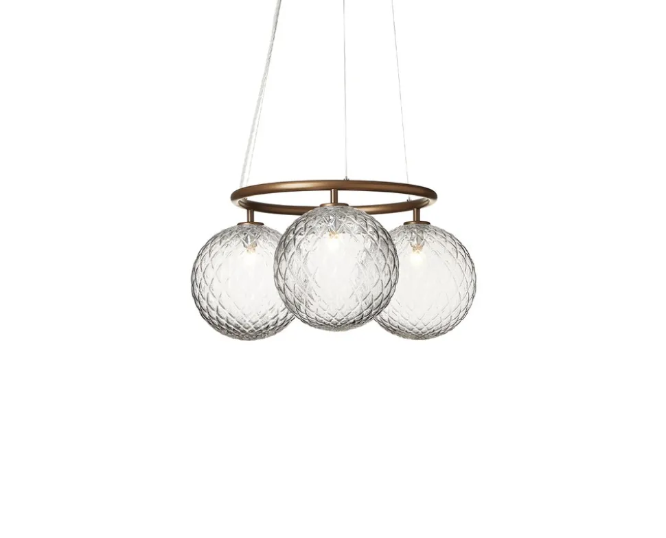 Miira 3 Circular Ljuskrona | Dark Bronze/Optic Clear