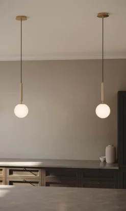 Miira 1 Pendel | Brass/Opal