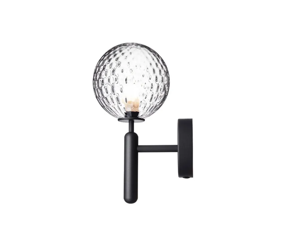 Miira Vägglampa | Rock Grey/Optic Clear