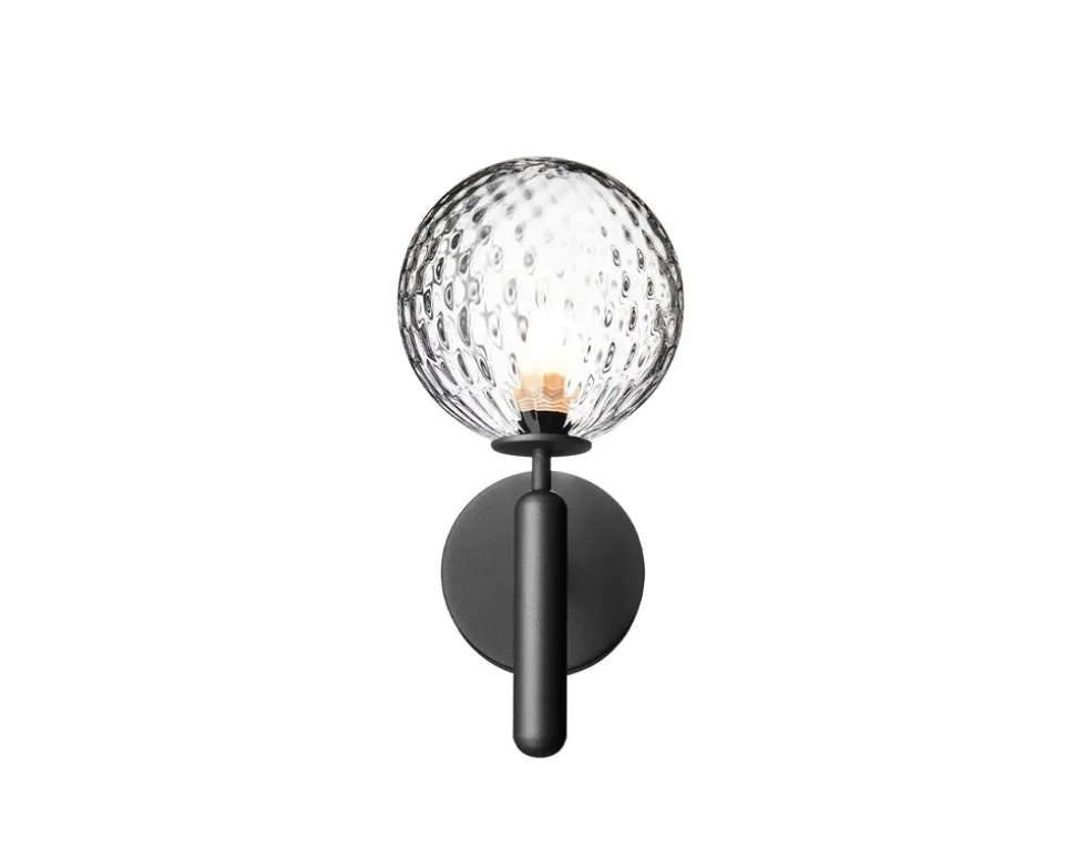 Miira Vägglampa | Rock Grey/Optic Clear
