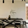 Mikado Matbord 203x106 | Svartlackad Ek