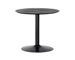 Miles Matbord Ø80 | Svartbets | Trumpetfot