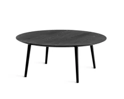 Miles Soffbord Ø110 | Svartbets | Träben