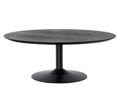 Miles Soffbord Ø110 | Svartbets | Trumpetfot
