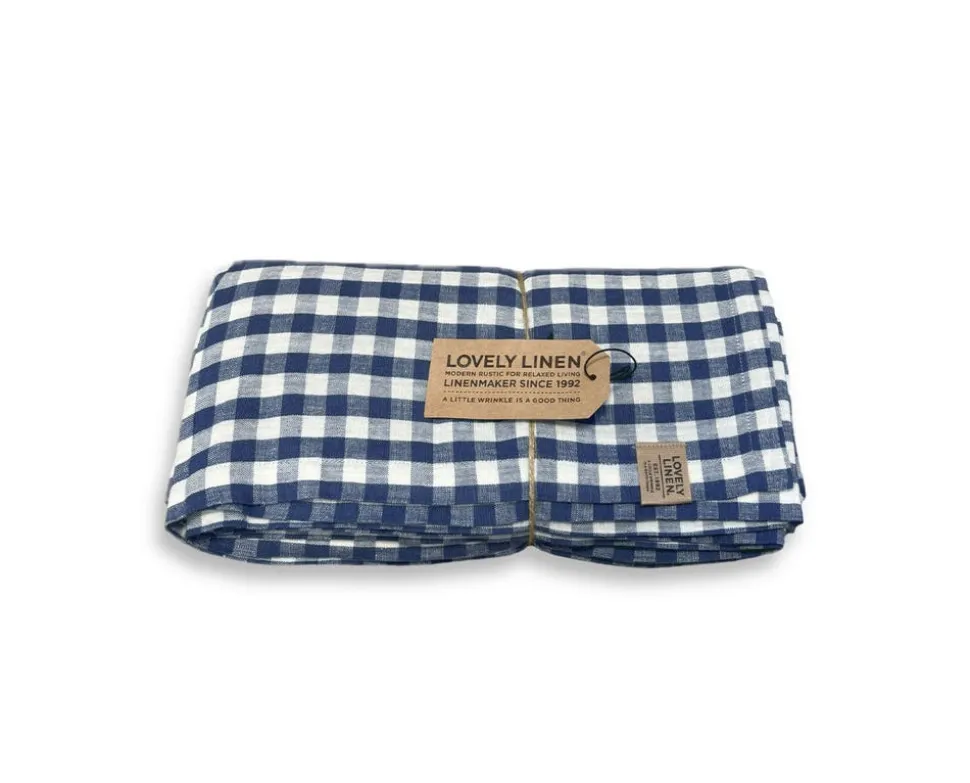 Misty Square Bordsduk 145x250 Denim Blue