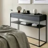 Monolit Konsolbord | Svart Ek